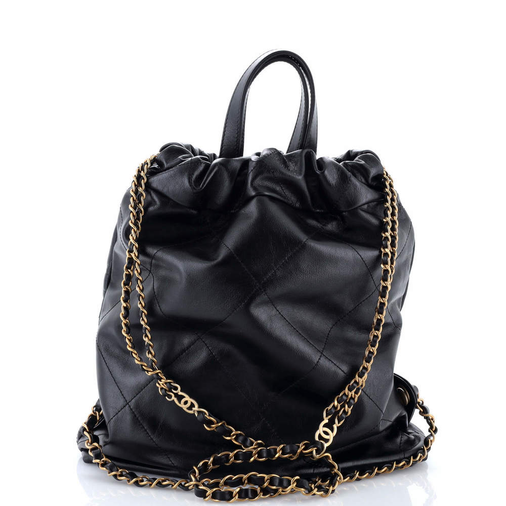 Chanel Medium 22 Chain Backpack Quilted Calfskin - Picture 3 of 5